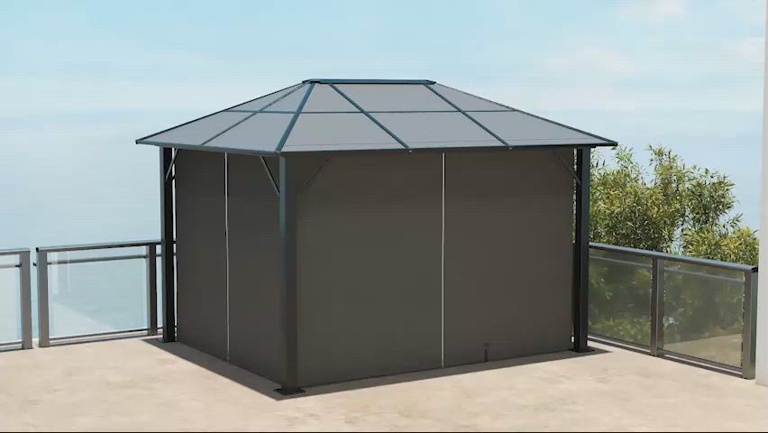 Outsunny Universal Gazebo Replacement Sidewalls Set of 4-Panel
